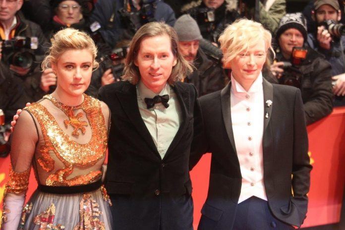 Greta Gerwig, Wes Anderson e Tilda Swinton