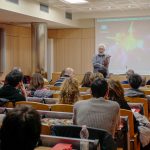 Francesco Piccolo alla lezione di Dietro le quinte nella sede di Ciak