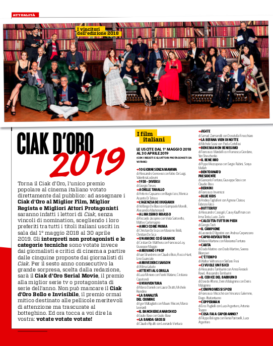 Ciak d'Oro 2019