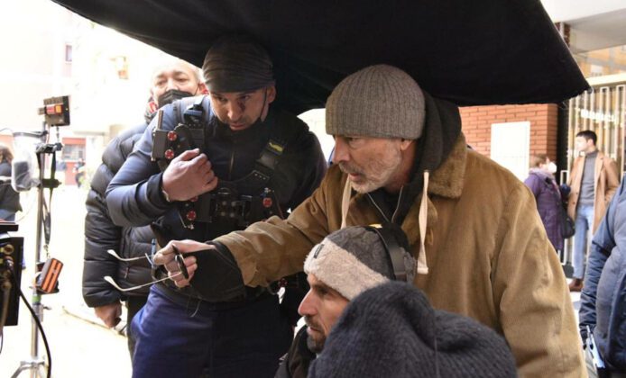 Ivano De Matteo sul set di Mia