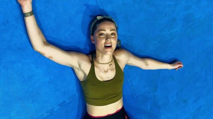 Amber Heard sul set di Aquaman