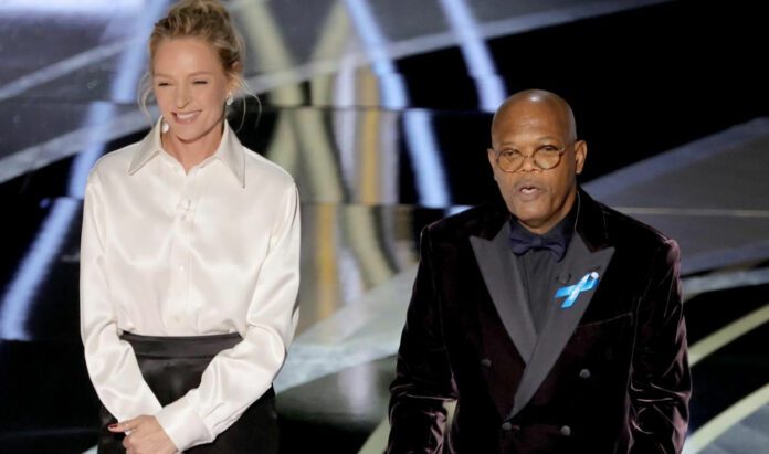 Uma Thurman e Samuel L. Jackson