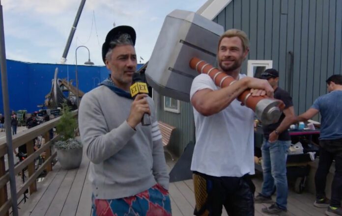 Thor Love and Thunder set video