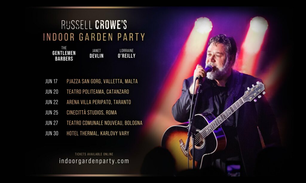 Rusell Crowe, Indoor Garden Party