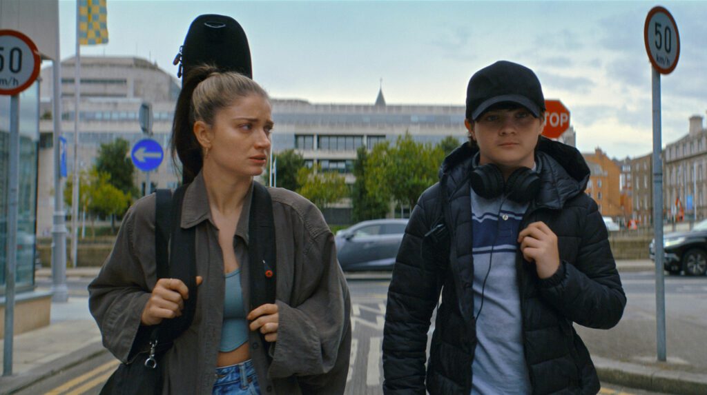 Flora and son, John Carney, Eve Hewson