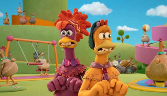 Galline in fuga Alba dei Nuggets Aardman