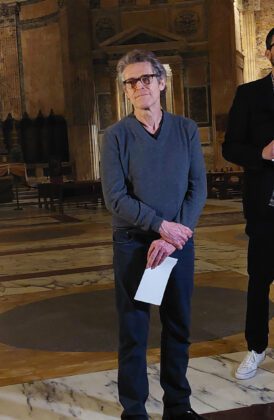 Willem Dafoe Gabriele Tinti al Pantheon