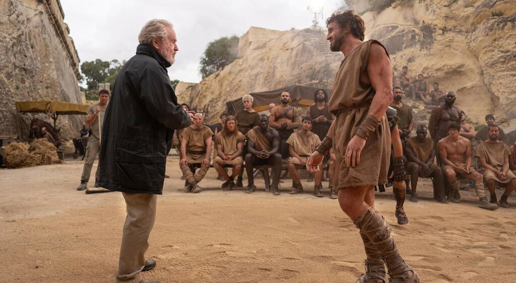 Ridley Scott Paul Mescal il Gladiatore II