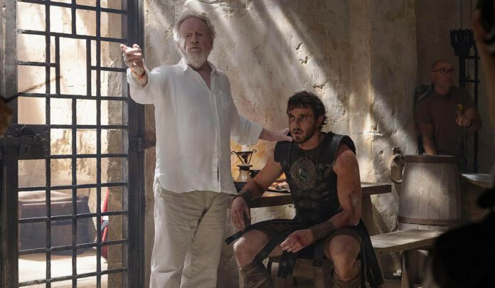 Ridley Scott Paul Mescal il Gladiatore II