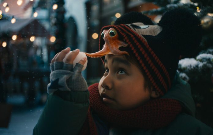 Il bambino e l'amico Polpo Disney Natale