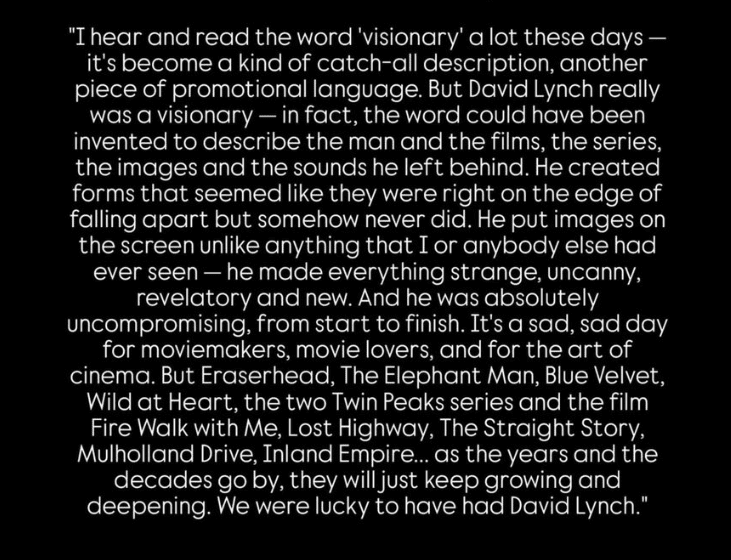 Martin Scorsese su David Lynch
