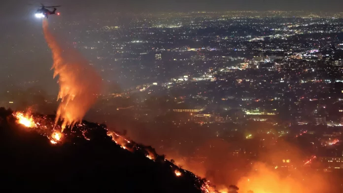 incendi Los Angeles Hollywood
