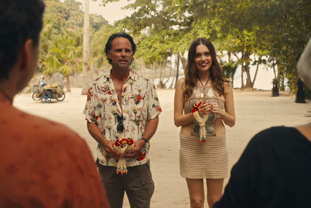 Walton Goggins e Aimee Lou Wood, The White Lotus 3