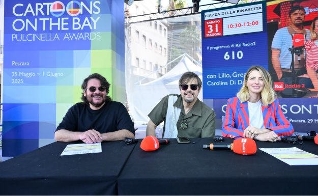 Lillo Petrolo Claudio Gregori e Carolina Di Domenico Cartoons on the Bay