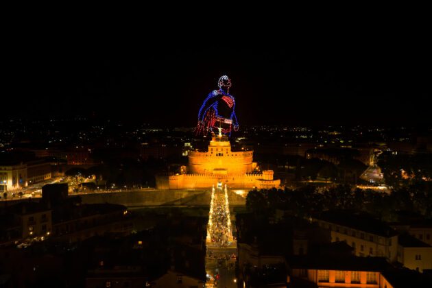 Superman a Roma - Drone Show