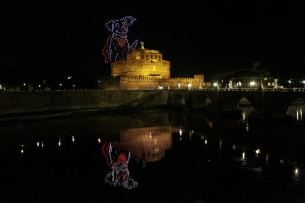 Superman a Roma - Drone Show