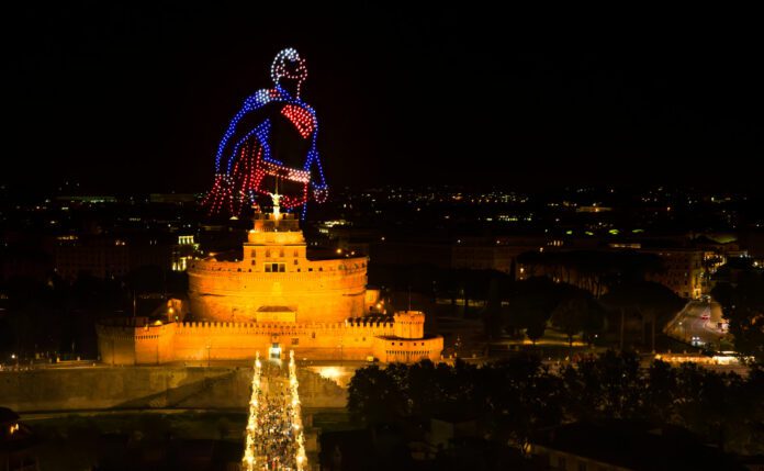 Superman a Roma - Drone Show